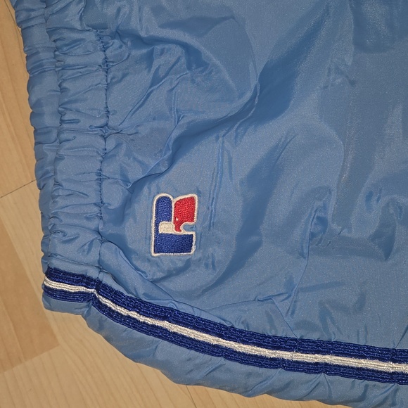 Vintage Russell Athletic Windbreaker Pants Made In Usa Caralina Blue Large - Picture 2 of 15
